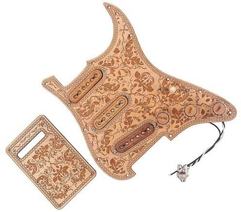WOMELF SSS Prewired Loaded Pickguard Pickups Scratch Plate mit Back Cover E-Gitarren-Zubehör Ersatzteile für Schlagbrett-Tonabnehmer