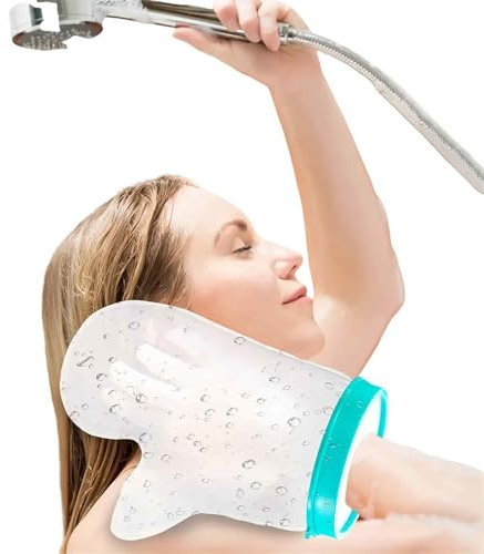 VURYAPI Protezione in Gesso Impermeabile, Coprigesso (Braccio) - Trasparente, Silicone di qualità Premium - Riutilizzabile, Flessibile & Confortevole - Ideale da Utilizzare in Bagno o Doccia.