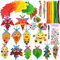 Lets Joy Ahornblätter Schaumstoff Aufkleber, 36 Stück Herbst Basteln für Kinder Set, Herbstblatt Aufkleber, Ahornblatt Moosgummi Aufkleber, Thanksgiving DIY Ahornblatt Accessoire Dekorationsset