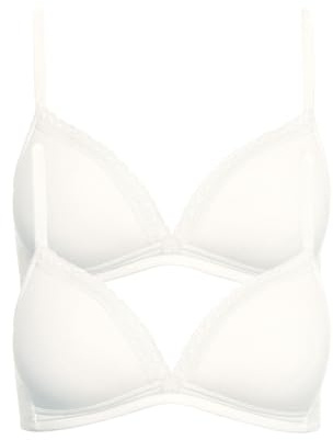 Lisca 2er Pack Triangel BH ohne Bügel INES 020285