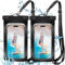 Waterproof Phone Case Dry Bag, IPX8, Universal, 2 Pack, with Lanyard, Up to 7.0 inch, for Samsung S22, S22+, S21, iPhone 13, 13 Pro Max, 12, 11, XR, XS, 2022, Black
