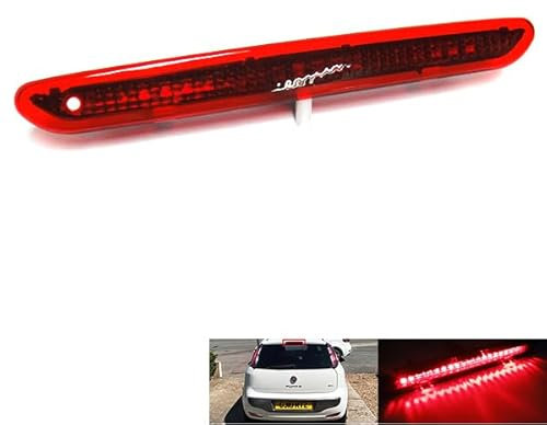 RZG Rot LED-Drittbremslicht für 2005-2012 Grande Punto 2008-2012 Punto Evo 2012-2018 Punto