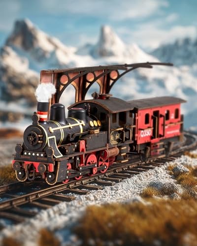 Rolife Puzzle 3D en Bois Steam Journey Jigsaw Puzzles Maquette en Bois à Construire Modélisme DIY Kit de Construction Bois pour Adultes Idée Cadeau Femme TGS01