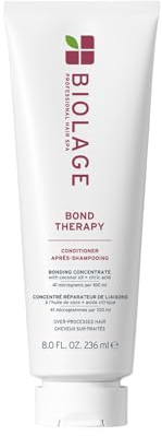 Biolage Restrukturierender Conditioner für beschädigtes Haar, stärkere Bindungen, stärkeres Haar, angereichert mit Kokosöl und Zitronensäure, Bond Therapy, 236 ml