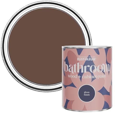Rust-Oleum Mould, Mildew & Stain Resistant Bathroom Wood and Cabinet Paint in Gloss Finish - Follingsby 750ml