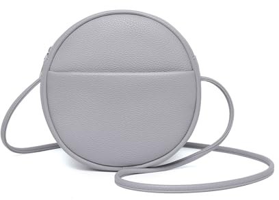 YONBEN Borsa a tracolla da donna in nylon con cerniera e cinghie regolabili con nodo, Pu/Taro Viola, Small, Semplice