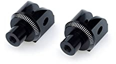 Puig 6340N Black Pilot Footpeg Adapter - Pair