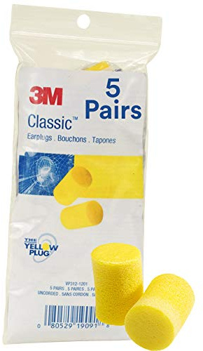 3M (VP312-1201) Uncorded Earplugs VP312-1201, in Vending Pack, 5 pair/pack