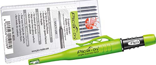 Pica 3030 + 4030 Dry Longlife Automatic Pen + Ersatzminen-Set Graphit 2B, schwarz