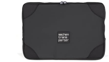 sachentransporter Laptoptasche GERÄTETASCHE 13-14 Zoll - matt schwarz (34 cm x 25 cm x 3,5 cm) | macbook pro Tasche | notebook hülle Tasche für Laptop | laptop sleeve