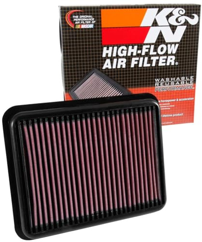 K&N Engine Air Filter: High Performance, Premium, Washable, Replacement Filter: Compatible with 2015-2019 TOYOTA (Land Cruiser, Land Cruiser Prado), 33-3062