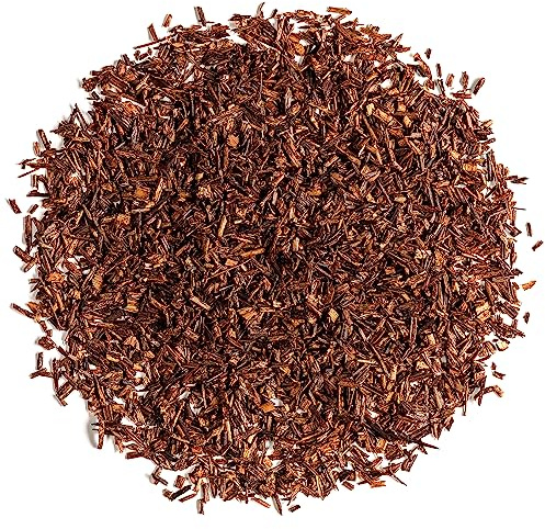 Rooibos Organic Loose Leaf Herbal African Red Bush Tea - Redbush Tea 500g | South African rooibos leaves naturally caffeine free with a smooth reddish brew and a naturally sweet slightly nutty flavor