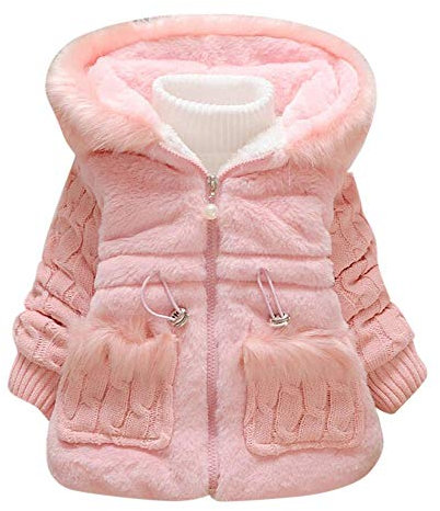 sunymi 1-5 Jahre Baby Jacke Mädchen Solide Outwear Langarm Hoodie Warme Kleidung Mantel