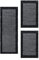 HomebyHome Bettumrandung Schlafzimmer 3 teilig Teppich Anthrazit - Waschbarer Bettumrandung Teppich Läufer Set Extra Flauschig Bettvorleger Schlafzimmer Bettset:2 St. 100x200 cm | 1 St. 80x250 cm