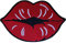Red Lips Patch Iron On Sew On Clothes Bag Embroidered Badge Embroidery Applique