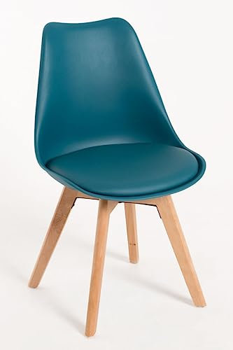 Regalos Miguel - Packs Sillas Comedor - Pack 4 Sillas Synk Basic - Verde Azulado