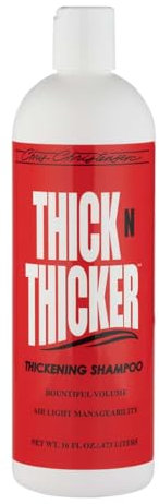 Chris Christensen Thick N Thicker Shampoo - Professionelles Hundeshampoo für voluminöses und dichtes Fell - Tiefenreinigende Pflege und großzügige Vorratsgröße, 473ml