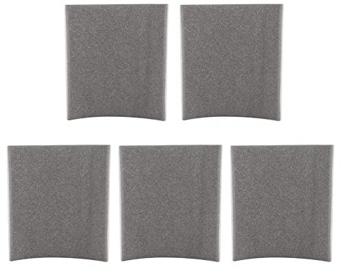 Nivvity 5 Unids 14,7x15x0,5 cm Kits De Filtro Aspirador, Filtro De Esponja Para Aspiradora, Accesorio De Filtro De Pantalla De Filtro De Esponja De Motor De Aspiradora Universal Para El Hogar