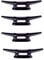 NA 4 Pcs Nylon Closed Base Cleat Rope Cleat Boat Mooring Dock Deck Rope Cleat Canoe Dinghy Accessories Compatible with Marine Yacht(Only Contain Cleats)