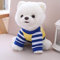 LAARNT 25cm Zwerg Spitz-Weißer Hund Plüsch Niedlich Schön,Realistisches weißes Hundepuppenspielzeug,Dog Doll Toy Plüschpuppe,Plüsch Stofftier Hund,Spielzeug Geschenk