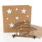 Logbuch-Verlag 3 besondere Weihnachtskarten mit Krippe aus Holz - weihnachtliche Grußkarten aus Kraftpapier braun weiß 15 cm