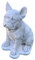 Massive Steinfigur Französische Bulldogge Hund Bully aus Steinguss frostfest Gartendeko Deko-Figur für Haus Garten Moderne Statue Garten-Figur