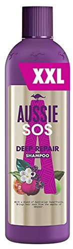 Aussie SOS Deep Repair Shampoo Für Geschädigtes Haar, 490 ml