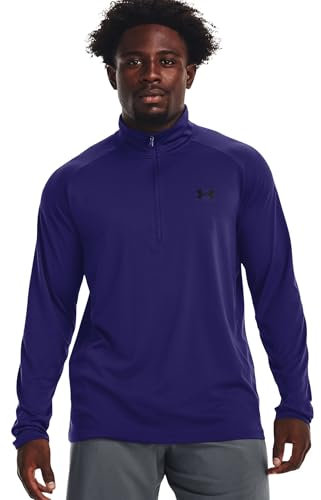 Under Armour Men's Tech 2.0 1/2 Zip-up Long Sleeve T-shirt Sweatshirt, Royal, XXL