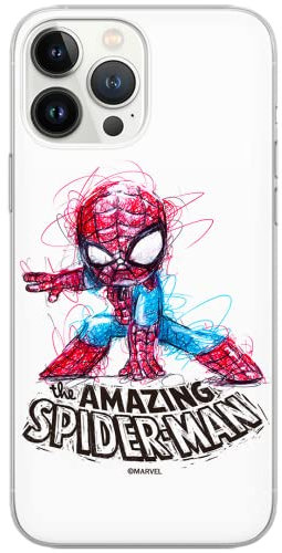 ERT GROUP mobile phone case for Apple Iphone XR original and officially Licensed Marvel pattern Spider Man 021 optimally adapted to the shape of the mobile phone, case made of TPU