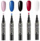 GDZTBS Nagellackstift, One Step Semi Permanent Nagellack stifte 3 in 1 Nagel Art stifte DIY Salon Nail Art Design, 5 STK