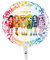 Ciao Rainbow High Folienballon Mylar rund (45 cm, 18 Zoll) Original MGA, mehrfarbig