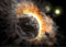 Displate Offiziell NASA MetallPoster Magnetische Befestigung Inklusive Lizenziert Bilder Hochwertiges Poster - Planets - Rocky exoplanets collision Poster 45 cm x 32 cm
