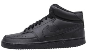 Nike Herren Court Vision Mid Next Nature Sneaker, Black/Black-Black, 40 EU
