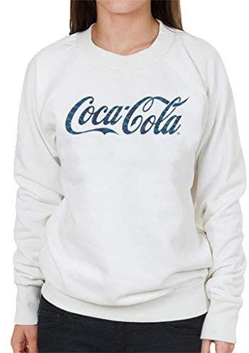 All+Every Coca Cola Hawaiian Logo Women's Sweatshirt White
