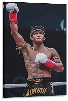 XINGSHANG Buakaw Banchamek Kunstposter Wandkunst Poster Drucke Heimdekoration Bild Leinwand Malerei Poster 60 x 90 cm