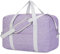 Narwey Handgepäck Tasche für Flugzeug Faltbare Reisetasche Damen Weekender Bag Sporttasche Damen Herren Handgepäck Koffer Groß 85L(Lila)