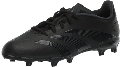 adidas Unisex Kids' Predator League Natural Dry Grass Soccer Boot,, Core Black Carbon Core Black, 33 EU