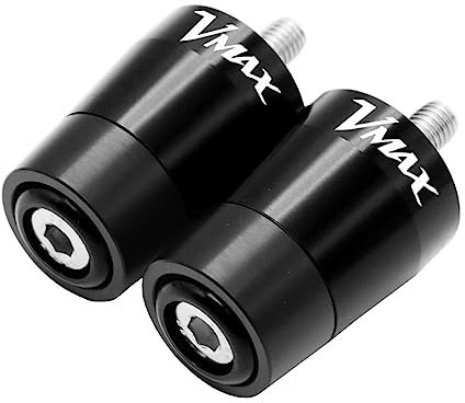 Für Yamaha V-MAX 1700 VMAX 1700 VMAX1700 2009-2021 Motorrad CNC Lenker End Shock Cap Stecker (Farbe : Schwarz, Size : Normal)