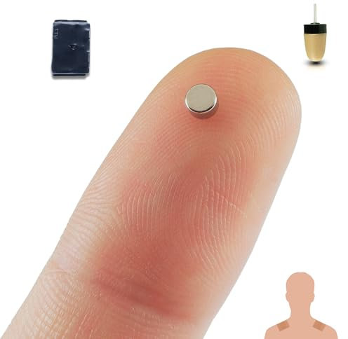 PingaOculto Spy Earpiece GSM Wireless Earphones Invisible Hidden Mini Headset Exam SIM Card Microphone Adhesive Strips - Secret Earphone Micro Ear (Spy Earpiece Nano Piece GSM + Vip Pro SuperMini)