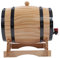 Jeffergarden Barriles de Roble de Vino, Barriles de Envejecimiento de Roble de Grano de Madera Transparente para Bar (5L)