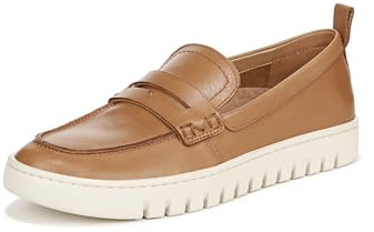 Vionic Women's Uptown Loafer Camel Leather 7.5 M