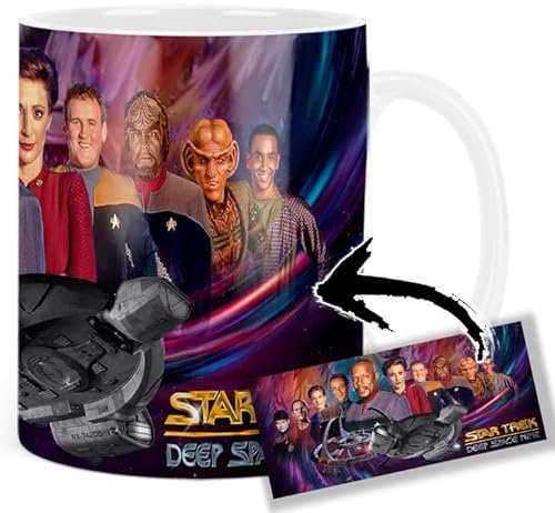 Deep Space Nine ST DS9 Avery Brooks Nana Visitor Michael Dorn Tasse Keramikbecher Mug AAA