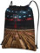 OdDdot Professioneller Basketball-Arena-Druck, Kordelzug, Turnbeutel, Strand-Rucksack mit Reißverschlusstaschen, für Shopping, Sport, Yoga, Schwarz , One size