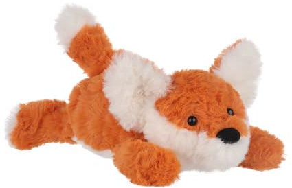 Apricot Lamb liegender Fuchs Plüschtiere für Kinder, weiche niedliche Kuscheltier für Baby Mädchen und Jungen, Flauschige Fuchs Orange 33 cm