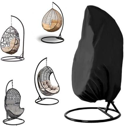Housse de chaise suspendue, 190 x 115 cm, housse de chaise suspendue en panier suspendu, chaise suspendue en tissu Oxford d'extérieur imperméable 210D, pour chaise à bascule, chaise longue