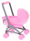 DRESSOOS Miniatur Puppenwagen Spielzeug Puppenhaus Zubehör Simuliertes Kinderwagenmodell Puppenhaus Dekoration Perfekt Für Kinder Rosa