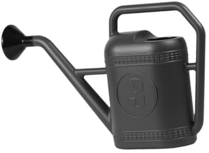 Baoblaze Gießkanne Sprinklerkopf Flasche Pflanzen Topf Professionelle Hof Blumentopf Ergonomischer Griff Garten Gießkanne, Grau, 3 Liter