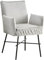 B&D home Esszimmerstuhl JÜRGEN, Schreibtischstuhl Polsterstuhl Loungesessel für Esszimmer, Wohnzimmer, Büro, Industrial modern elegant Design, Hellgrau Cord, 11129-LIGR-1