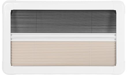 Wohnmobil-Fensterrollo, Wohnmobil-Innenfenster-Rollo, 61 X 30,5 cm, blockierend, Wärmeisoliert, Sichtschutz, Plissierter Sonnenschutz für Wohnmobil, Wohnwagen, Wohnwagen