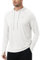 Tyhengta Herren Hoodie Sonnenschutz T-Shirt mit Kapuze Langarm Sommer-T-Shirts UV-Shirts mit Kapuze Strand Schwimmen Shirt Weiß,M